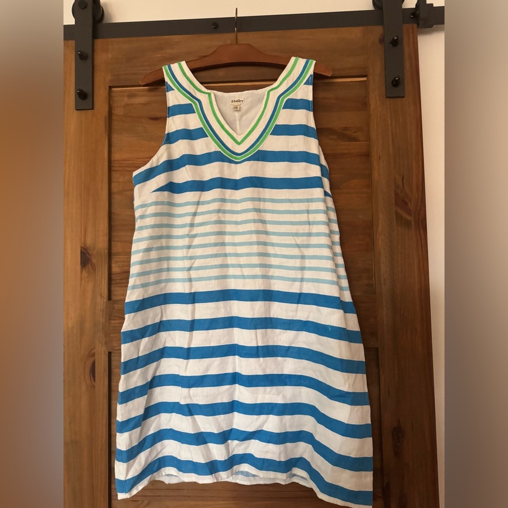 dress Haltley 100% linen ,cotton lining Large
